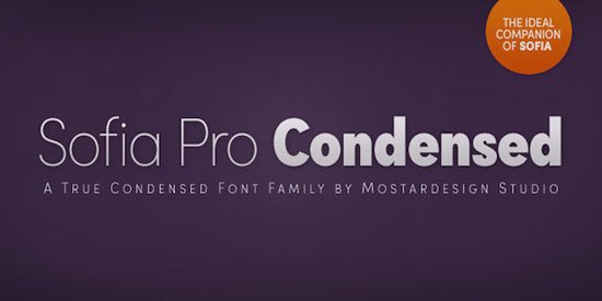 Sofia Pro Condensed 免費(fèi)字體下載 - 設(shè)計(jì)達(dá)人網(wǎng)