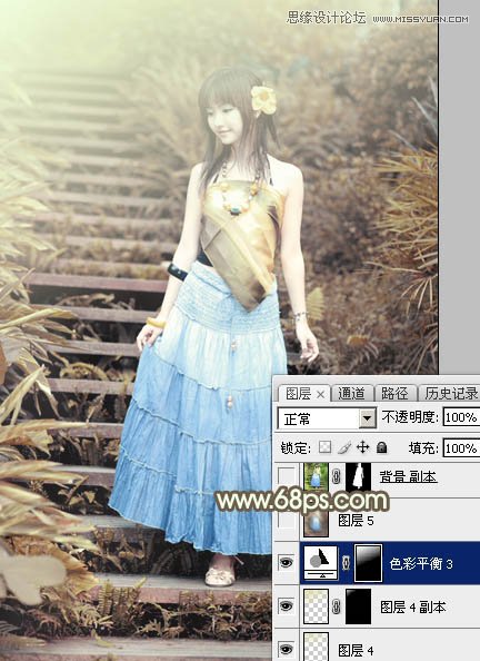 Photoshop調(diào)出可愛女孩日系逆光效果,PS教程,思緣教程網(wǎng)