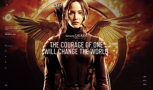 The Hunger Games Exclusive 網(wǎng)頁設(shè)計欣賞