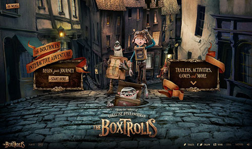 The Boxtrolls 網(wǎng)頁設(shè)計欣賞