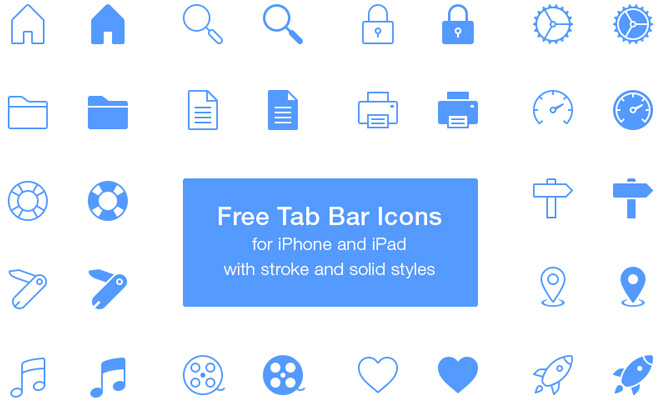 freebie pack ios tabbar icons psd