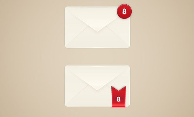 envelope mail alert icon tutorial vector