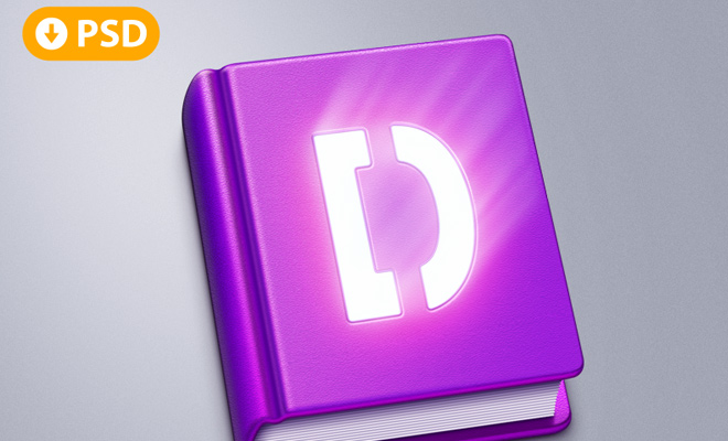 mac osx book app icon psd freebie